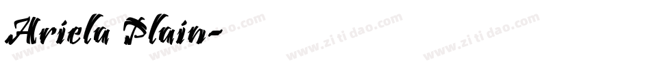 Ariela Plain字体转换